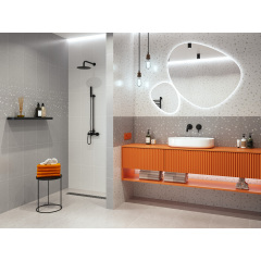 Керамическая плитка Golden Tile Joy Terrazzo серый 250x400x7,5 мм (JO2061) Новояворівськ