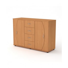 Мебель Компанит Комод-4-2-2 для дома и офиса Ольха