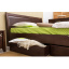 Ліжко дерев'яне з ящиками Сіті класична дерев'яна ліжко Узголів'я 1600х2000 мм Полтава