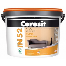 Фарба латексна CERESIT IN 52 Super 10 л