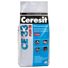 Затирка CERESIT CE 33 Plus 140 ванільна 2 кг Житомир