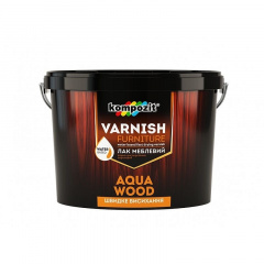 Лак меблевий AQUA WOOD KOMPOZIT шовковисто-матовий 2,5 л Токмак