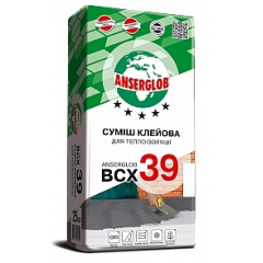 Клей для теплоизоляции ANSERGLOB BCX 39 25 кг Ромни