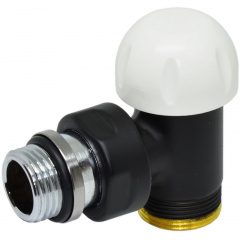 Термостатический клапан CARLO POLETTI Compact Thermo 1/2"x3/4" угловой черный Херсон