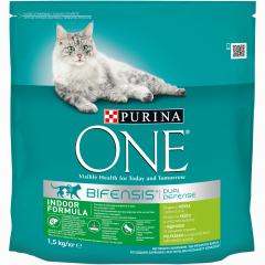 Сухой корм для кошек Purina One Indoor Formula Cat Turkey 1.5 кг Львів