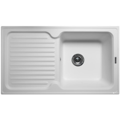 Кухонная мойка MIRAGGIO Orlean 860x505 матовая белая + сифон для кухонной мойки L.B. PLAST СФ-1 Запоріжжя