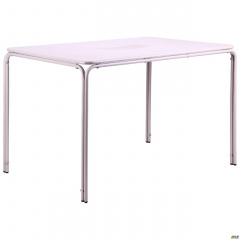 Обеденный стол AMF Бурбонне прямоугольный металлический светло серый Николаев