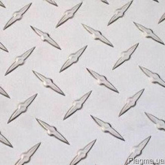 Лист алюминиевый рифленый ВД1Н 2,0x1200x3000 (Рифл ) Алмаз Тячев