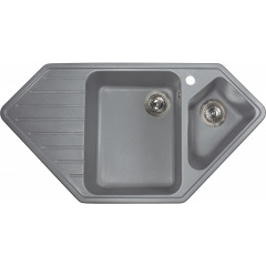 Кухонна мийка MIRAGGIO Tirion матова сіра + cіфон для кухонного миття LB PLAST СФ-1 Полтава
