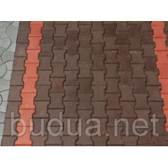 Тротуарна плитка "Катушка", кольоровий, 30 мм Рівне