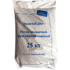 Фильтрационный песок QuartzLine фракция 0,4-0,8 мм 25 кг Киев