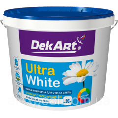 DekArt Фарба інтер'єрна Ultra White База А 4 кг для внутрішніх робіт Дніпро