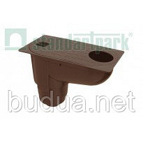 Дождеприемник PolyMax Basic 30.16 пластиковый с вертикальным отводом /коричневый/ Львов