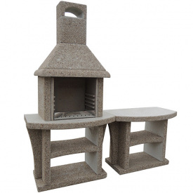 Камін барбекю вуличний Каїр прямий з великим столом