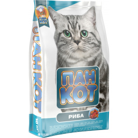Сухой корм для кошек Пан Кот Риба 10 кг