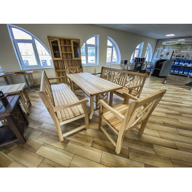 Деревянная мебель из массива ясеня от производителя комплект Furniture set - 41