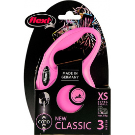 Поводок-рулетка Flexi Classic XS 3 м Розовый