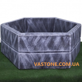 Вазон бетонний для квітів Каскад садовий Базовий