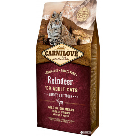 Сухий корм для дорослих активних кішок Carnilove Raindeer Energy & Outdoor 6 кг