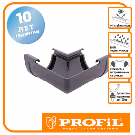 Кут Profil внутрішній 130 графітовий W 90 градус