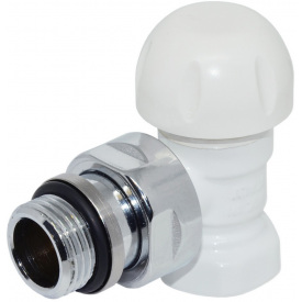 Термостатический клапан CARLO POLETTI First Thermo 1/2"x1/2" угловой белый