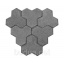 Тротуарная плитка “Трилистник”, серый, 30 мм Николаев