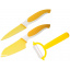 Набор ножей Granchio Coltello из 3 предметов Желтый Запоріжжя