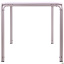 Обеденный стол AMF Бурбонне прямоугольный металлический светло серый Дубно