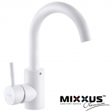 Смеситель для умывальника MIXXUS Sus White 011B (Chr-011B), Польша (нержавеющая сталь)