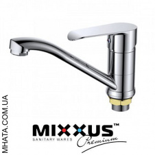 Змішувач для умивальника ялинка на гайці 15см Mixxus Colorado Chr-004