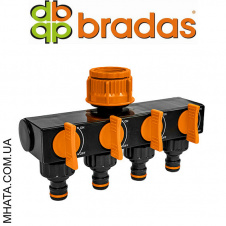 Розподільник з 4 кранами 1" / 3/4" Bradas ECO-PWB3033 внутрішня різьба