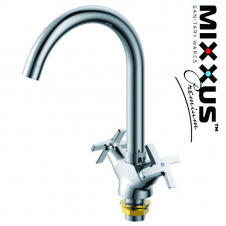 Змішувач для кухні вухо на гайці MIXXUS Galaxy Chr-275