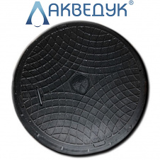 Оглядового каналізаційний люк полімерний Акведук чорний до 1 т 560/730