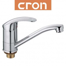Змішувач для умивальника ялинка на гайці 15см CRON Riva (Chr-004)