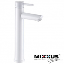 Смеситель для умывальника MIXXUS Sus-001 High White (Chr-001-H), Польша (нержавеющая сталь)