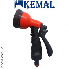 Пистолет поливочный 8 режимов, пластик Kemal P5001, Турция