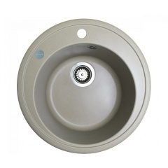 Кухонна мийка Adamant SUN Ø510 мм, з сифоном, 02 сахара Житомир