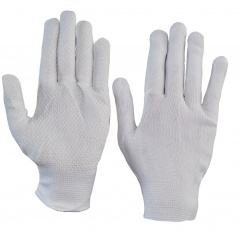 Перчатки нейлоновые с точкой (белые) (12/600 шт) ПТ-4871 Киев