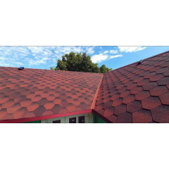 Бітумна черепиця Мозаїка Червоний еко Самбір
