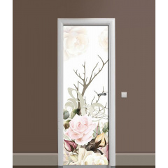 Наклейка на дверь Zatarga «Коварная нежность» 650х2000 мм виниловая 3Д наклейка декор самоклеящаяся Житомир