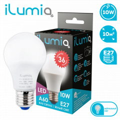 Світлодіодна лампа ilumia 071 L-10-A60-E27-NW 800Лм 10Вт 4000К LP5855 Луцьк