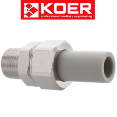 KOER Разборное соединение с наружной резьбой d25*3/4"н, Чехия Суми