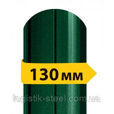 Штахетник матовий двосторонній 130 мм зелений мох (RAL 6005) Херсон