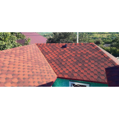 Бітумна черепиця Мозаїка Червоний еко Самбір