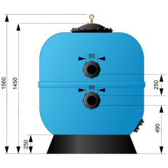 Фільтр AquaViva M1250 (56 м3 / год D1250) Одеса