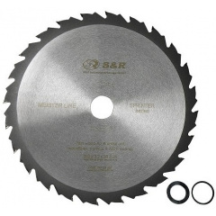 Пильный диск S&R Sprinter 250 х 30(20;25,4) х 3,2 мм 24Т (240024250) Рівне