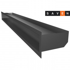 Вентиляционная решетка для камина SAVEN Loft 90х1000 графитовая Запорожье