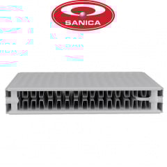 Сталевий радіатор Sanica 22 500x1900 бокове підключення Вишневе