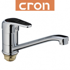 Смеситель для кухни елка на гайке 25см Cron Magic Black (Chr-004) Луцк