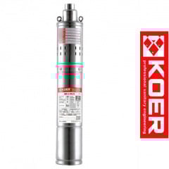 Свердловинний насос шнековий KOER 4QGD 1.8-50-0.5 (H=107м, Q=2.4м3, P=550 Вт, кабель 10м, 1") Київ